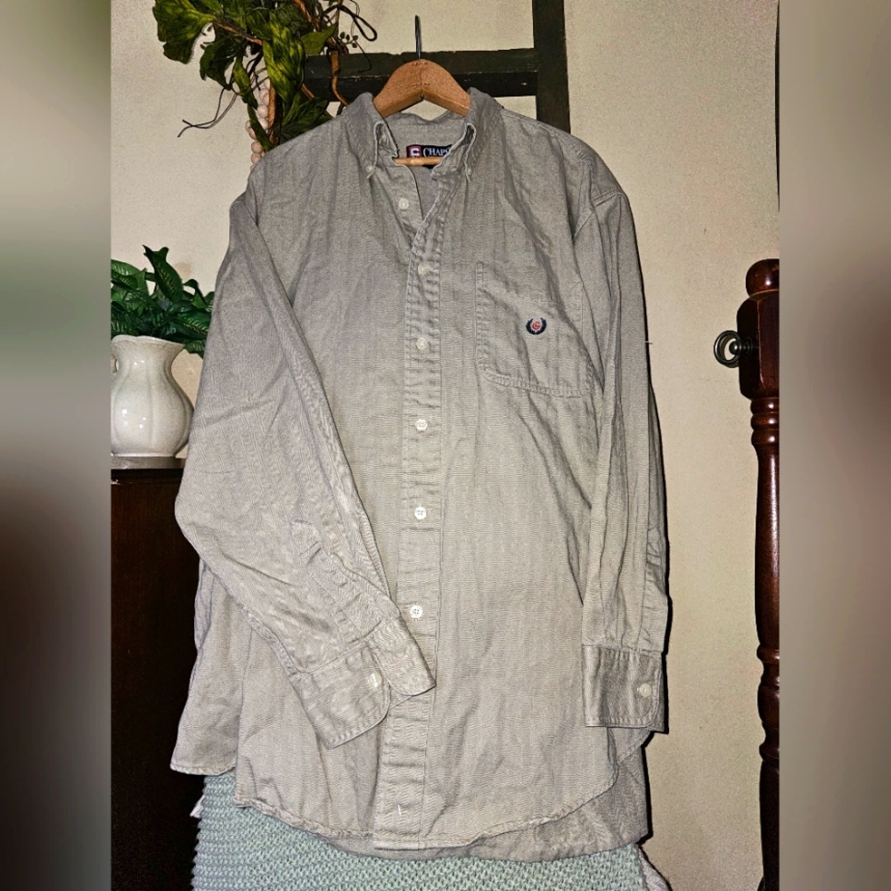 Chaps Ralph Lauren Gorpcore Utility‎ Earthy Outdoor Hiking Men's Button Up Large